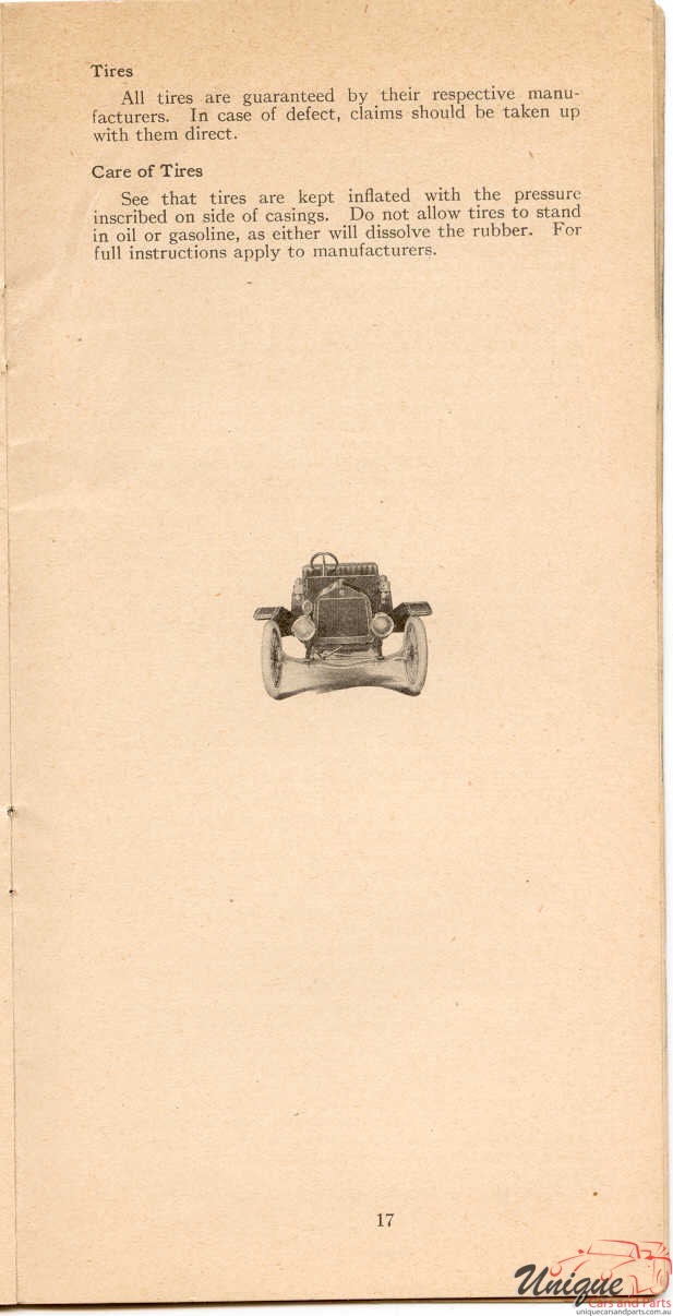 1911 Studebaker E-M-F 30 Operation Manual Page 3